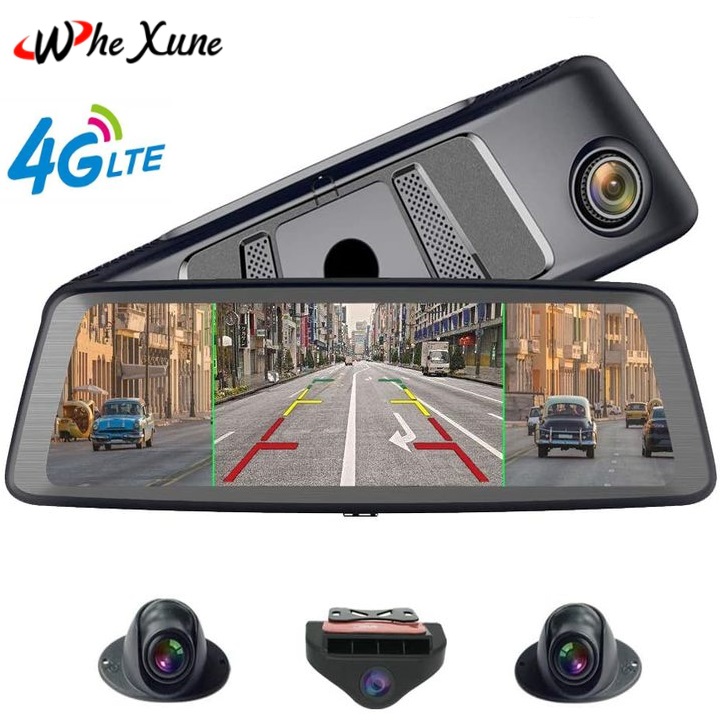 Camera hành trình cao cấp Whexune K950 tích hợp 4 camera, Android Wifi GPS - Hàng chính hãng