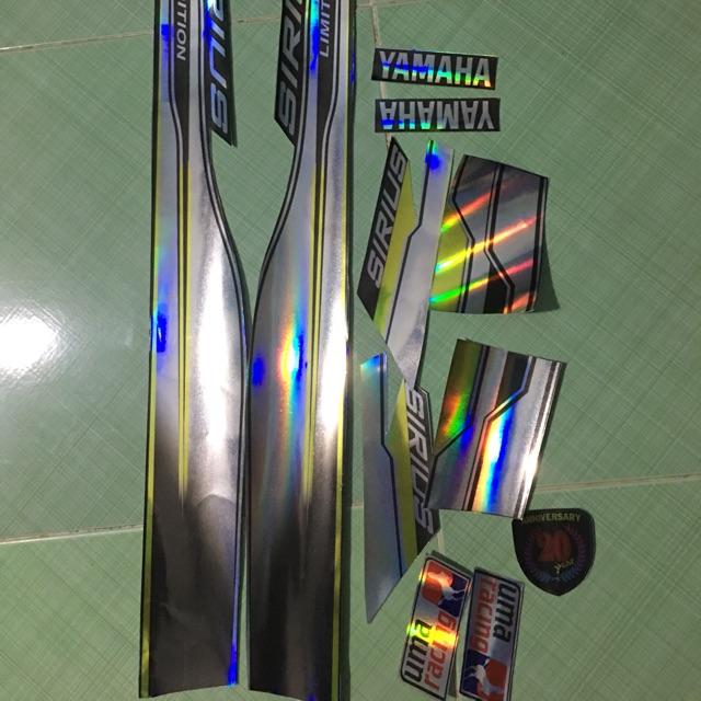 Tem sirius 110 bạc vàng crom