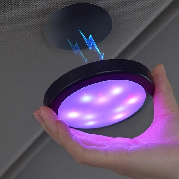 Đèn led Đọc Sách Nhiều Màu Sắc Điều Khiển Bằng Giọng Nói Trang Trí Nội Thất Xe Hơi