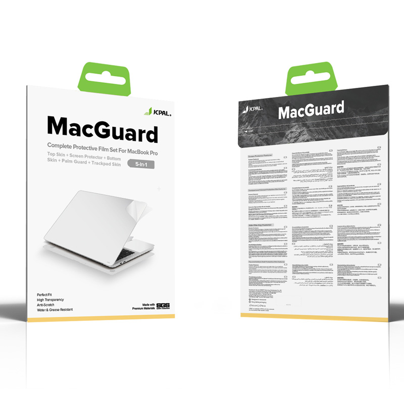 Bộ dán Full JCPAL MacGuard 5 in 1 cho Macbook Pro Retina 2015 - Hàng Chính Hãng