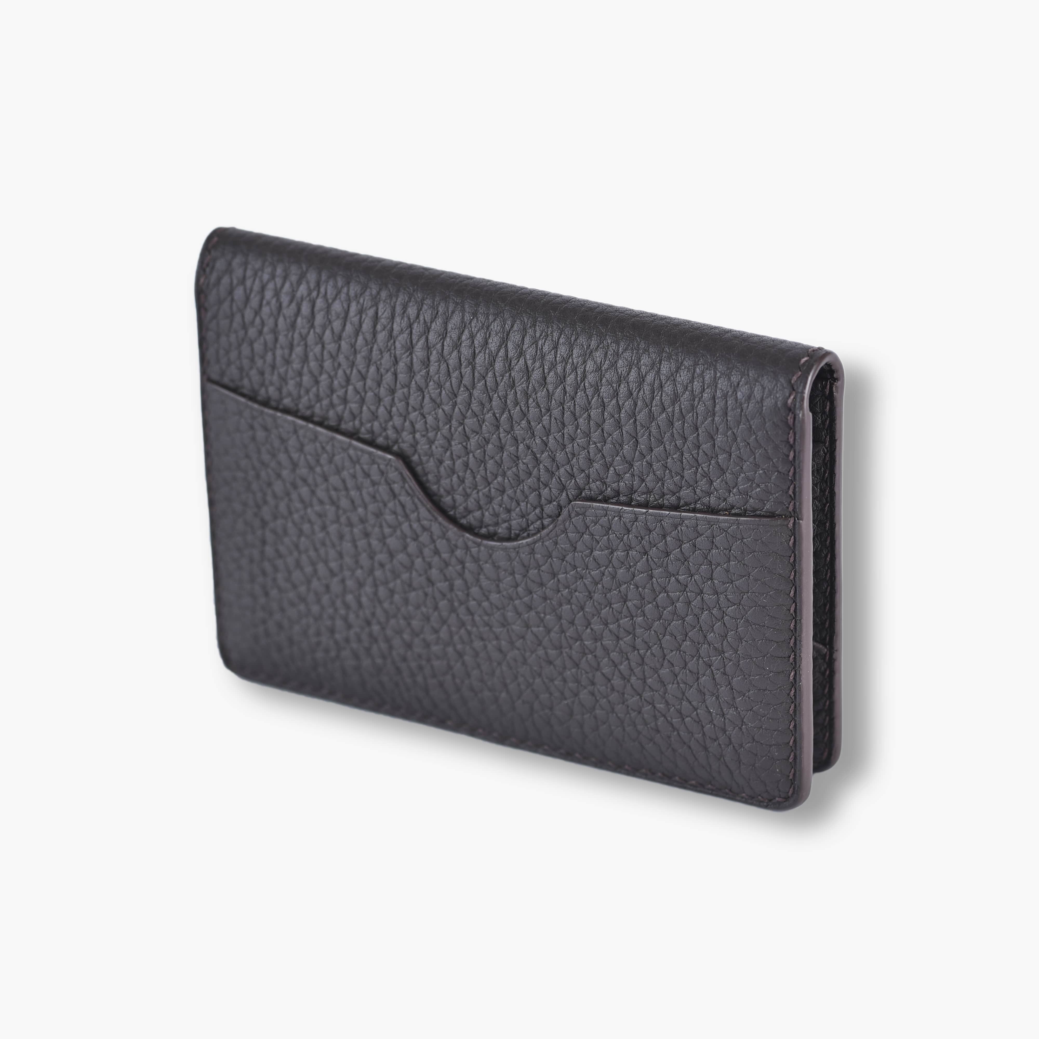 Card holder gập lịch thiệp BSB Leather Nâu đậm BSB1096