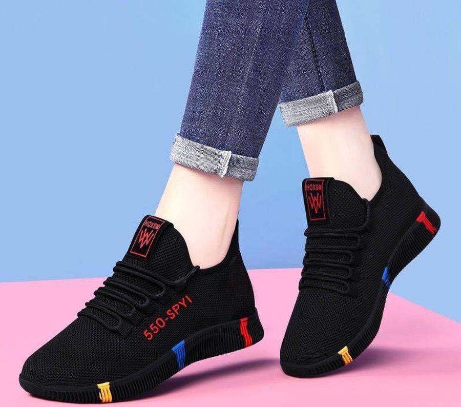 Giày sneaker nữ thời trang mới nhất buộc dây siêu nhẹ V245