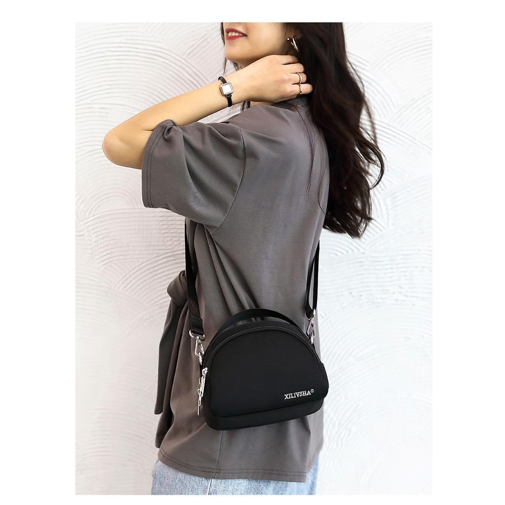 Women's Bag Crossbody Phone Bag Fashionable All-Match Waterproof Shoulder Bag Leisure Multi-Compartment Oxford Bag