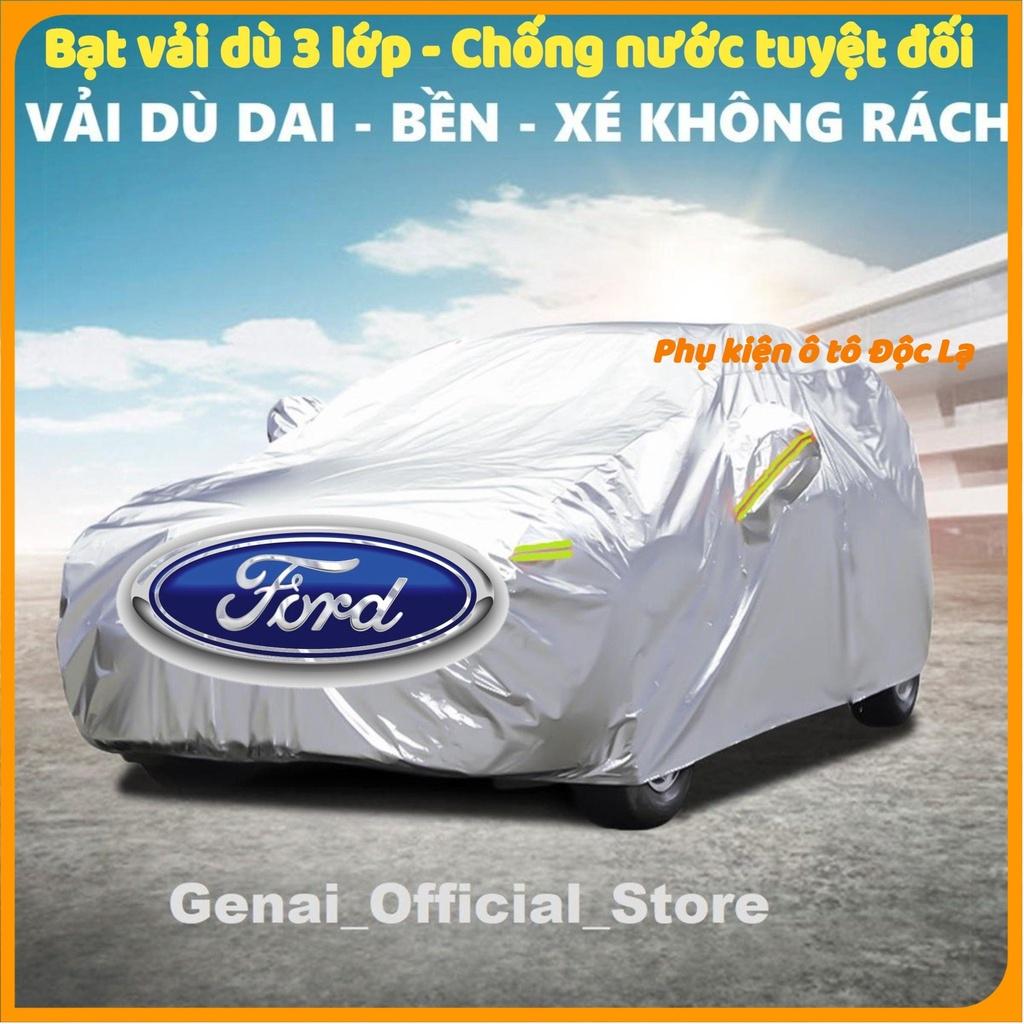 Bạt Phủ Ô Tô Vải Dù Ford EcoSport, Everest, Escape, Focus, Explorer, Ranger chống nóng, chống nước, có phản quang