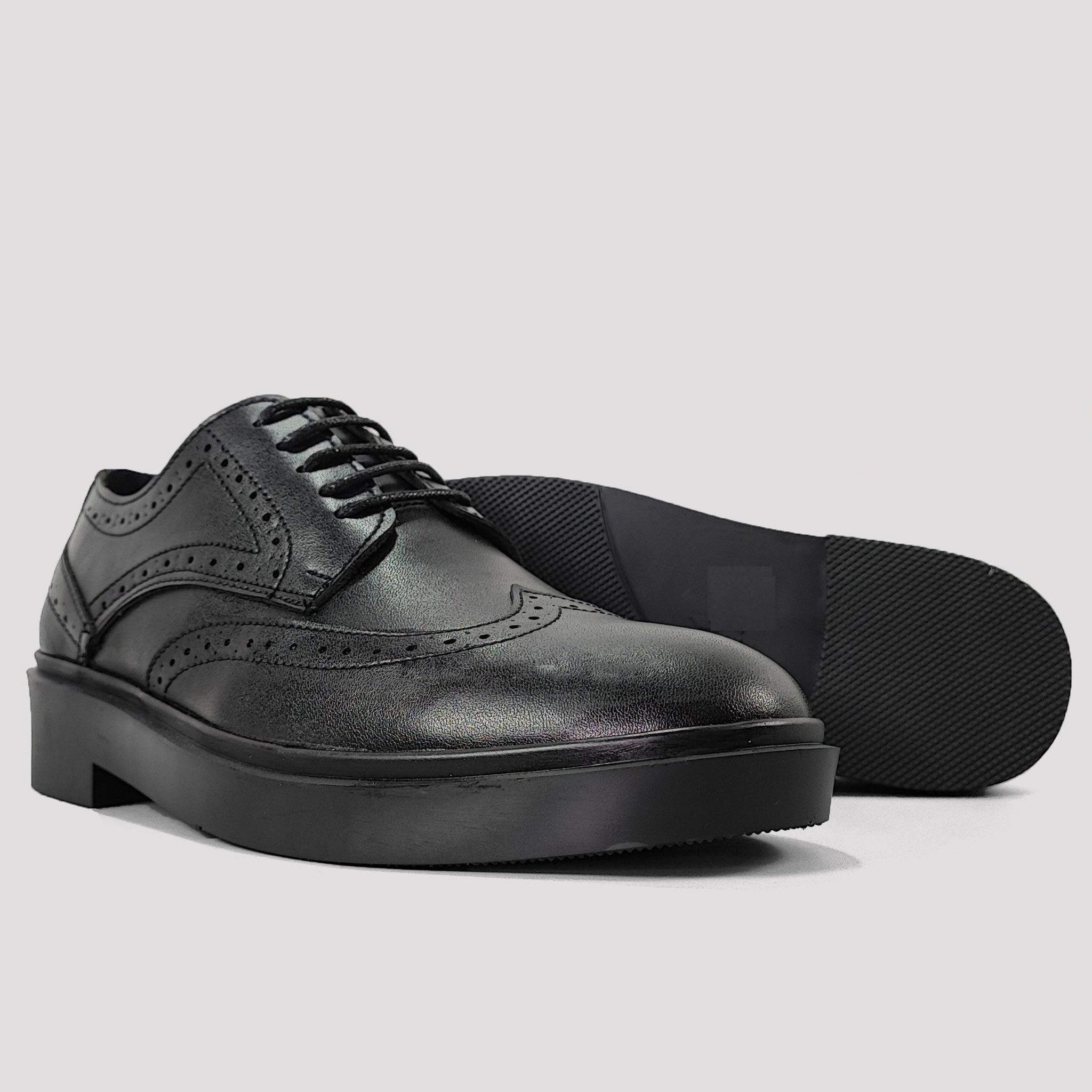 Giày Tây Nam Công Sở Cao Cấp Derby Wingtip Bảo Hành 12 Tháng