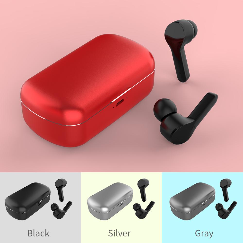 Tai nghe ZW-T17 không dây Âm thanh nổi bằng nhôm Tai nghe điều khiển cảm ứng cho Android / IOS