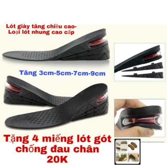 Lót giày tăng chiều cao có đệm khí cả bàn  + TẶNG QUÀ JL-1164