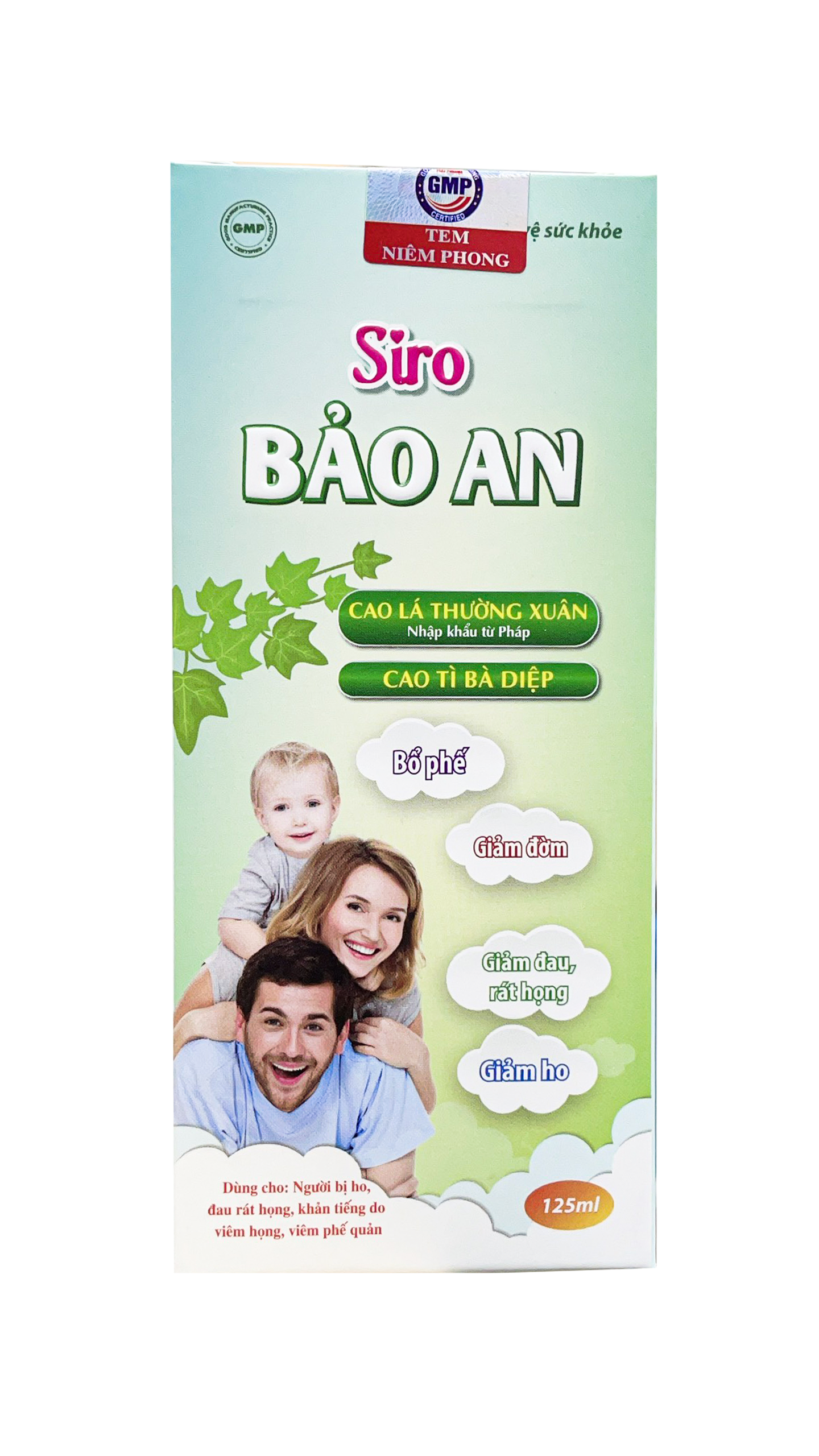 Siro Ho Bảo An Hỗ Trợ Giảm Ho Đờm Đau Rát Họng - Chai 125ml
