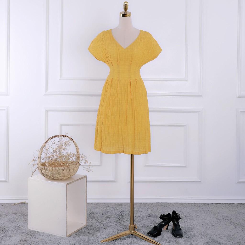 Đầm nữ ngắn tay cổ tim sánh điệu - Váy nữ tay cánh dơi cúp ngực TK FASHION DK890