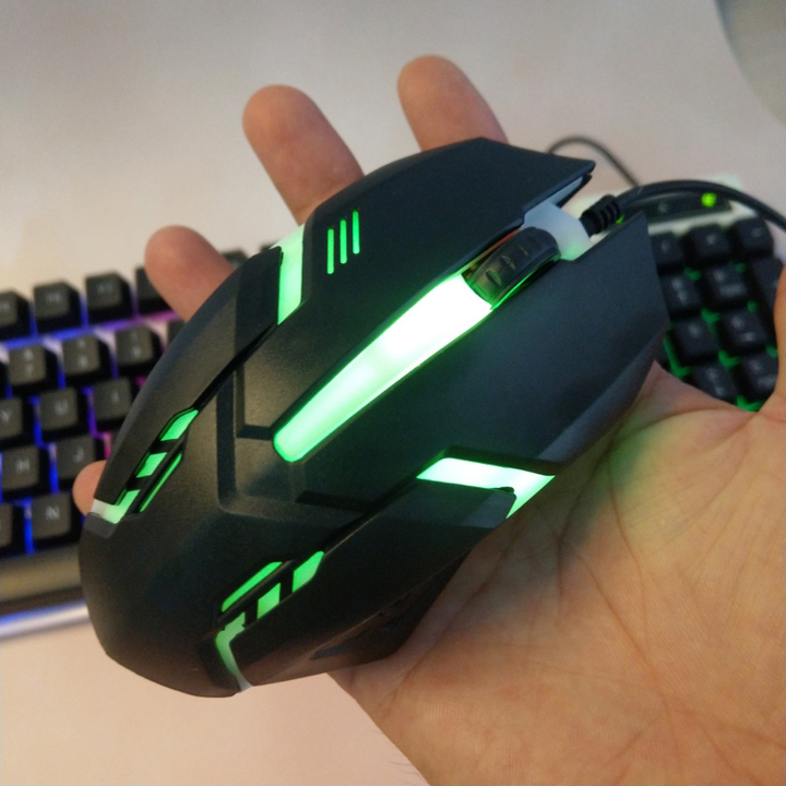 Bộ bàn phím và chuột Gaming T6 có dây tích hợp đèn led - T0178