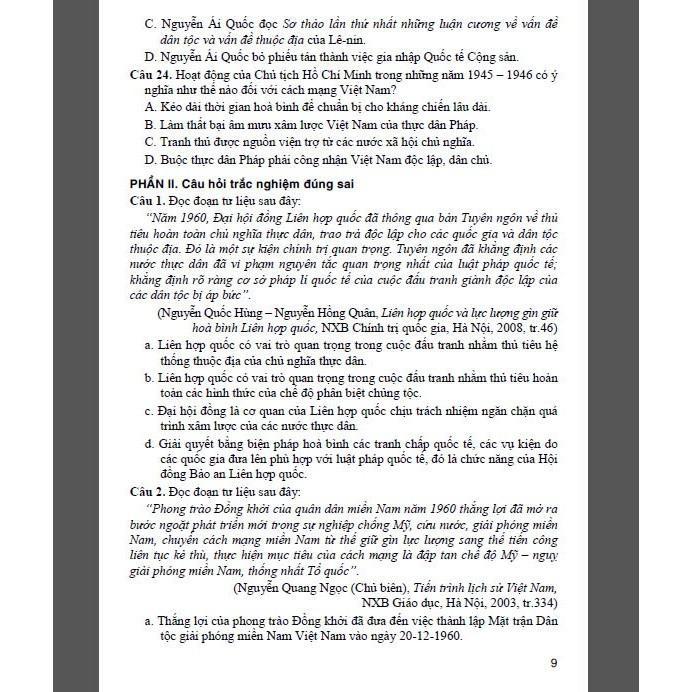Sách - Bộ Đề Trắc Nghiệm Lịch Sử Lớp 12 - Ôn Thi THPT - Dùng Chung Các Bộ SGK Hiện Hành - Hồng Ân