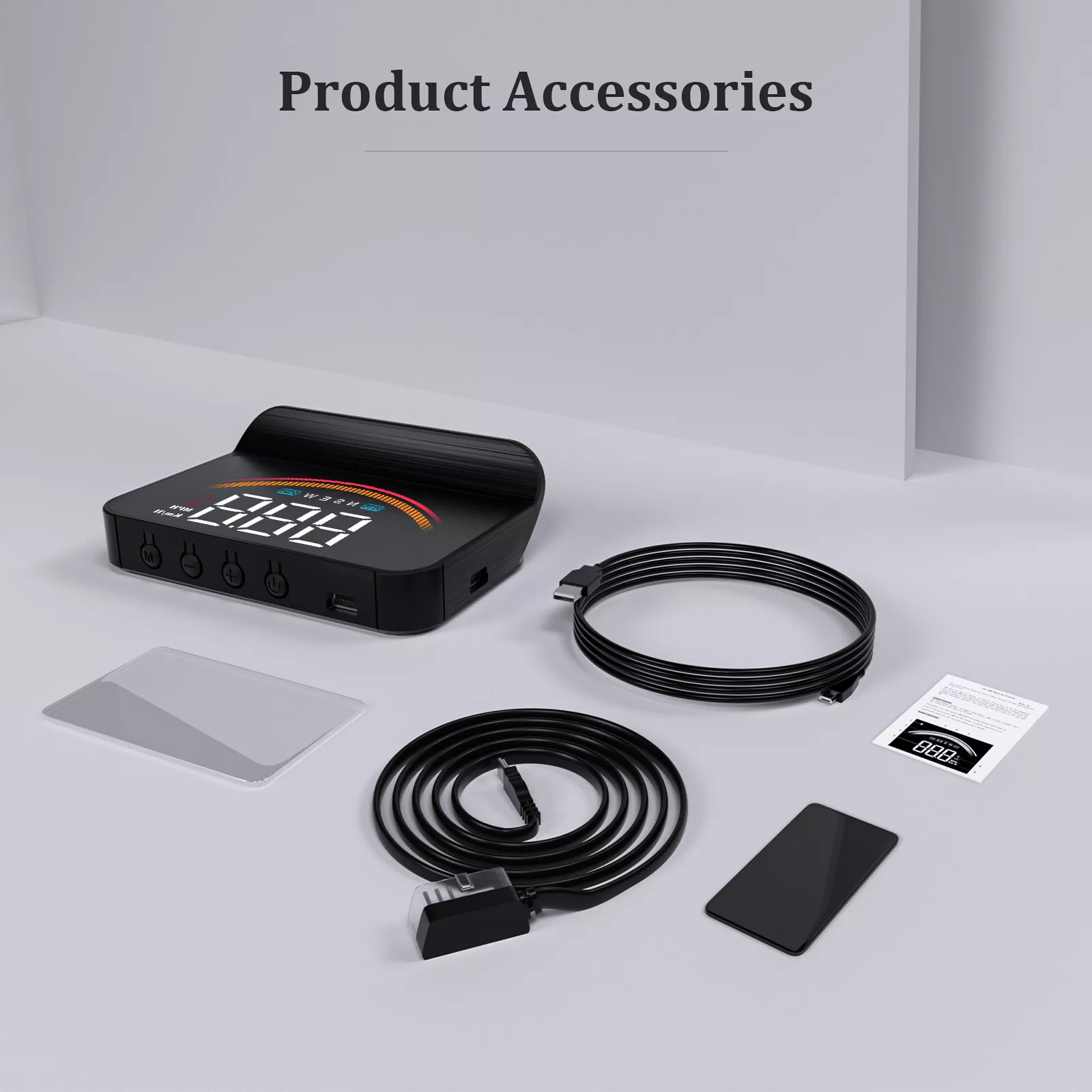 Màn Hình HUD M11 Hiển Thị Tốc Độ OBD2 + GPS – Đa Hệ, Đa Giao Diện, Tương Thích Mọi Loại Xe