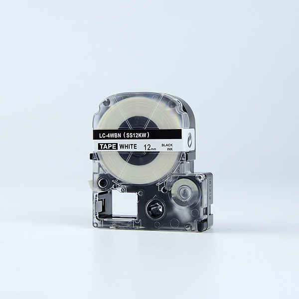 Tape nhãn in tương thích SS12KW dùng cho máy in nhãn KingJim SR & EPSON LW