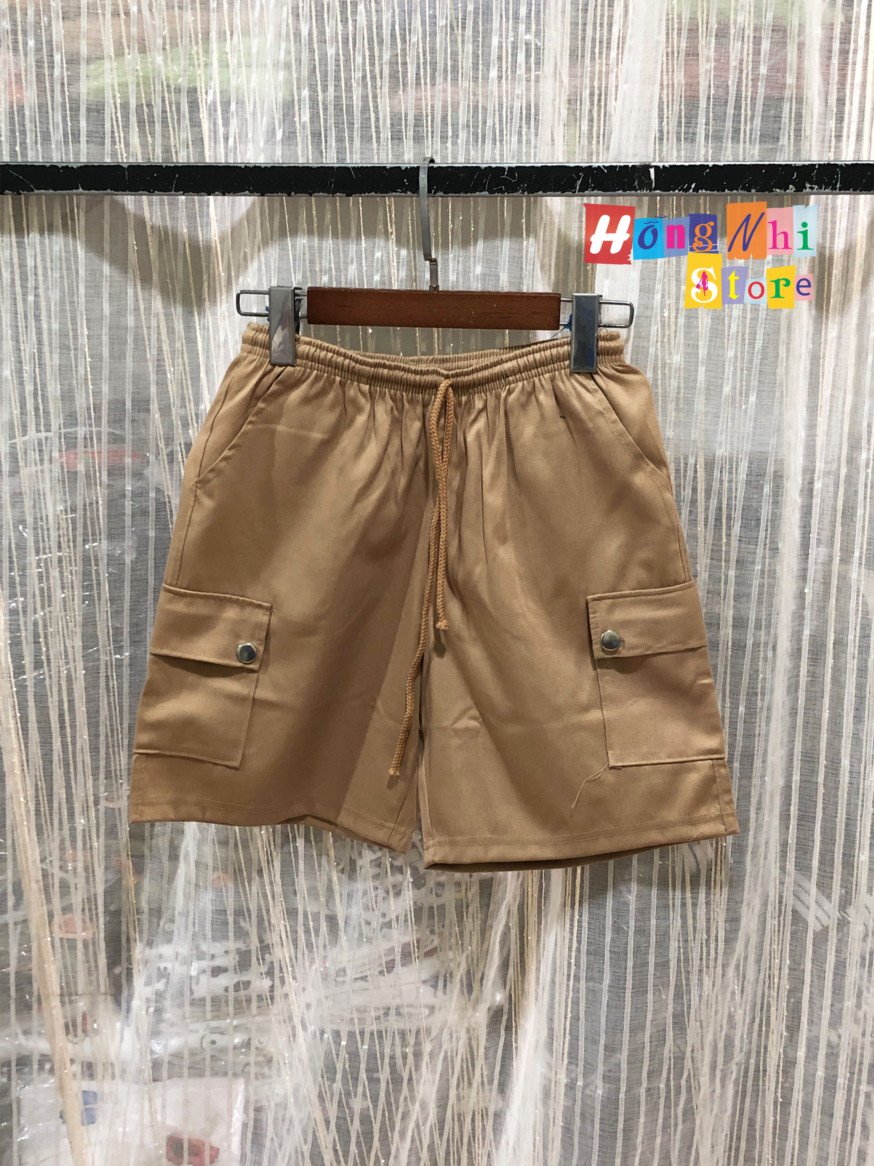 Quần Đùi 2 Túi Màu Vàng Tan - Quần Short Box Pant Unisex Tan - MM - M