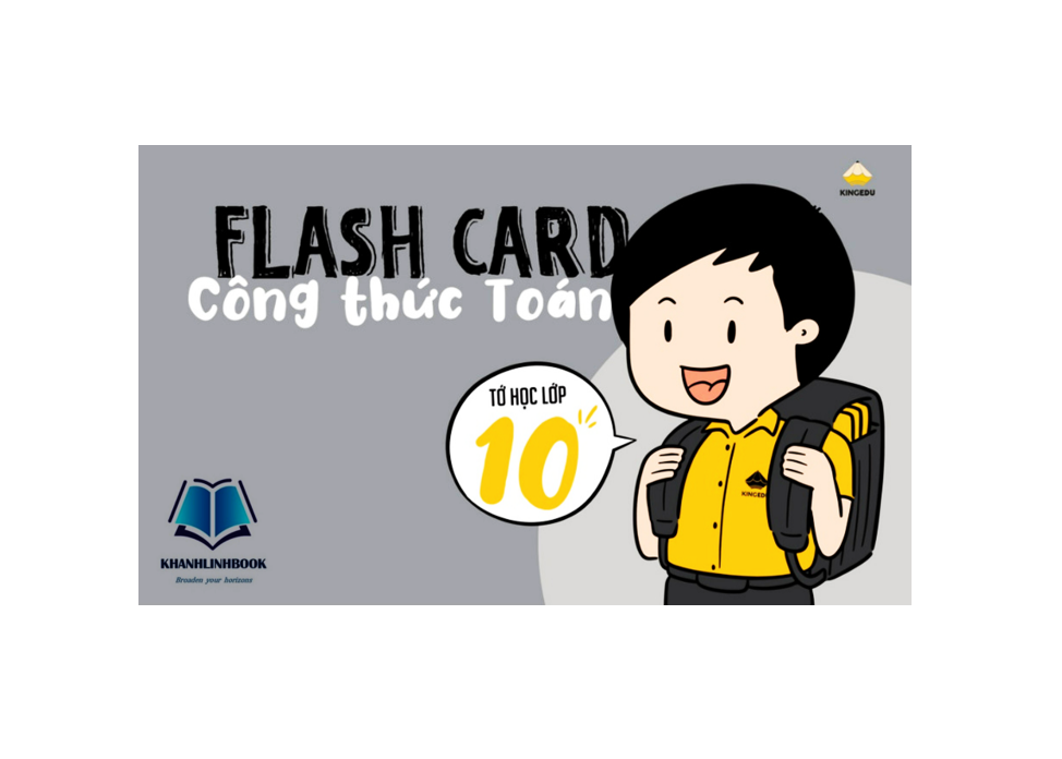 Sách - Flash card Công thức toán 10 (kingedu)