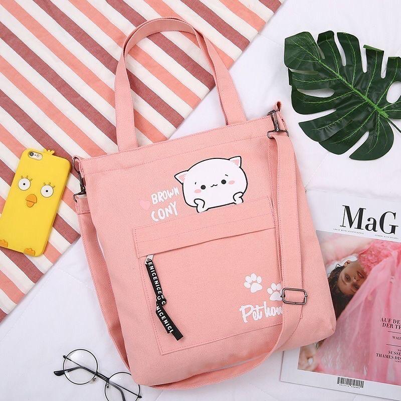 Túi Tote Mèo Cony Cute