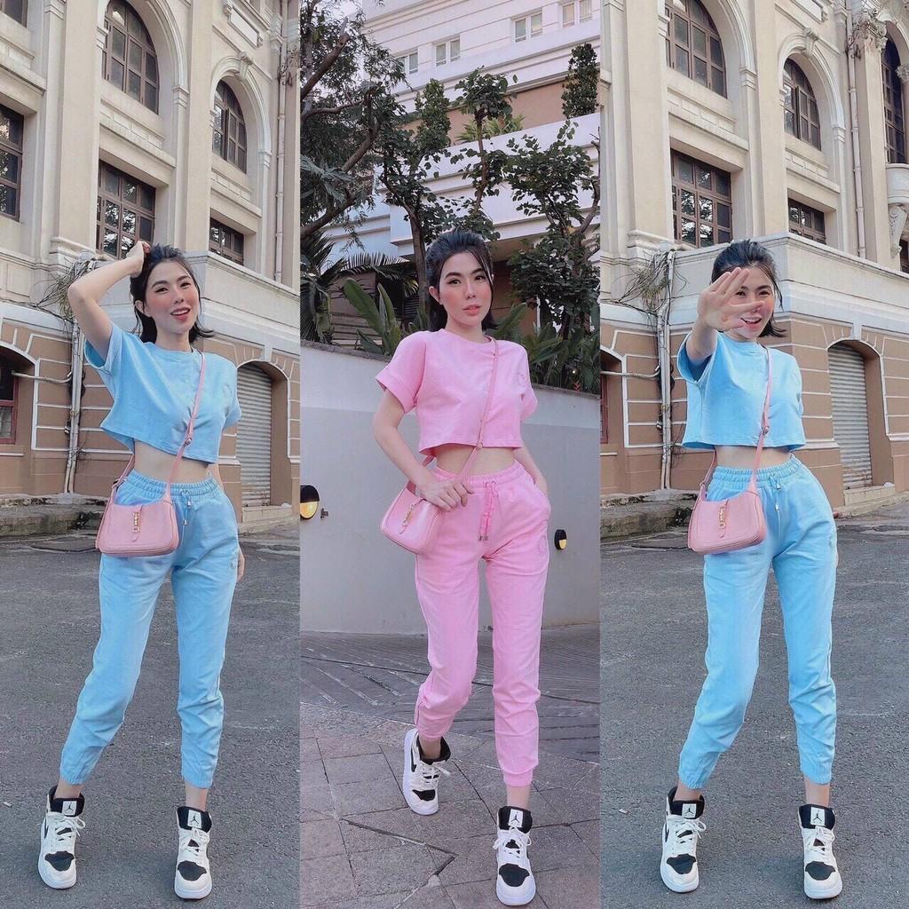 SET BỘ THUN TAY NGẮN,QUẦN DÀI NỮ NHIỀU MÀU XINH XẮN HỢP CHO MÙA HÈ