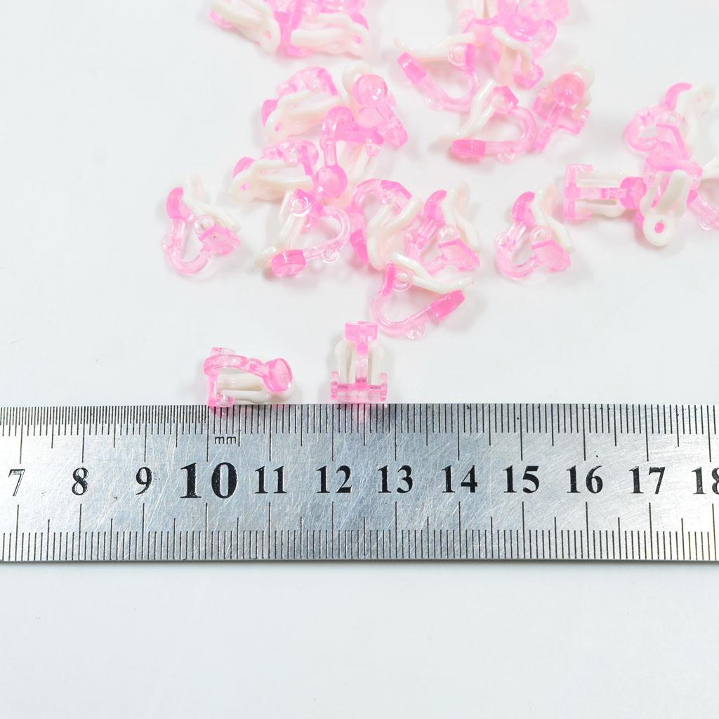 50pcs Ear Clips  Piercing Earring Base For DIY Children Kids Earring