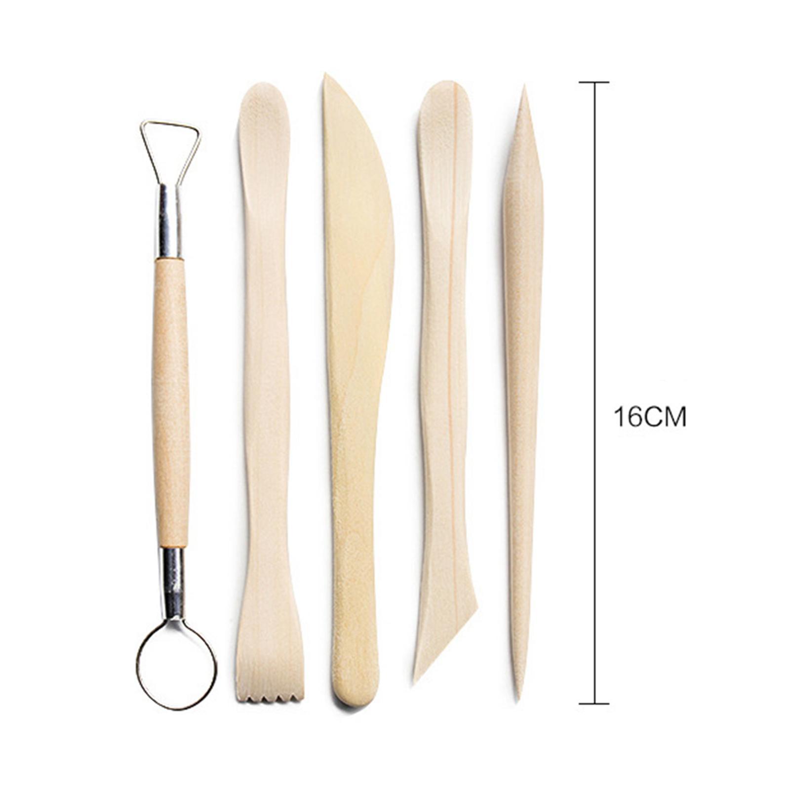 30 Pieces Polymer Clay Tools Pottery Modeling Smoothing for Beginners with Carrying Case DIY Ceramic Clay Carving Tool Set Clay Tools