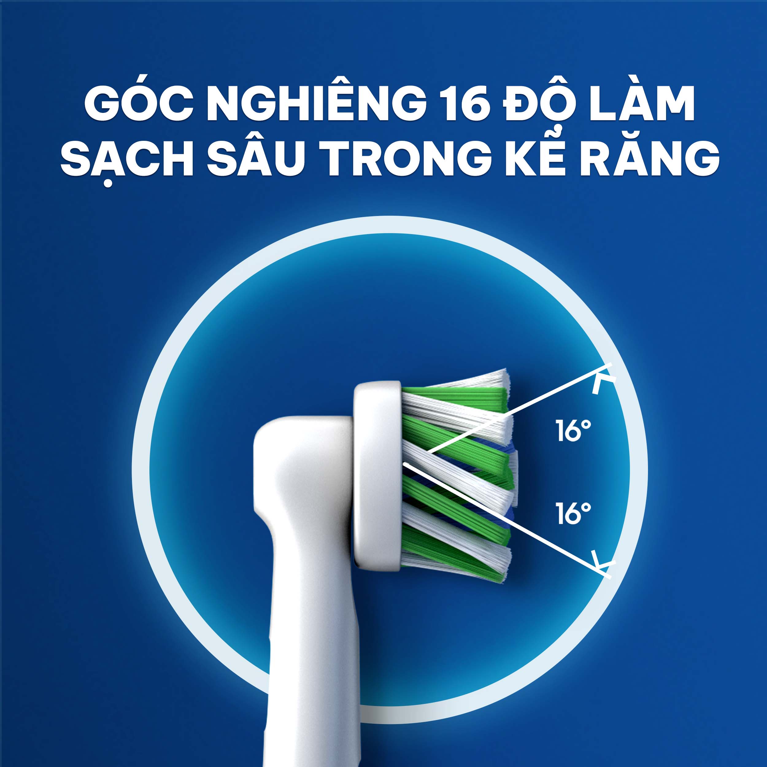 Bàn chải đánh răng điện Oral-B Pro 500 D16.513 - Hàng chính hãng 100%