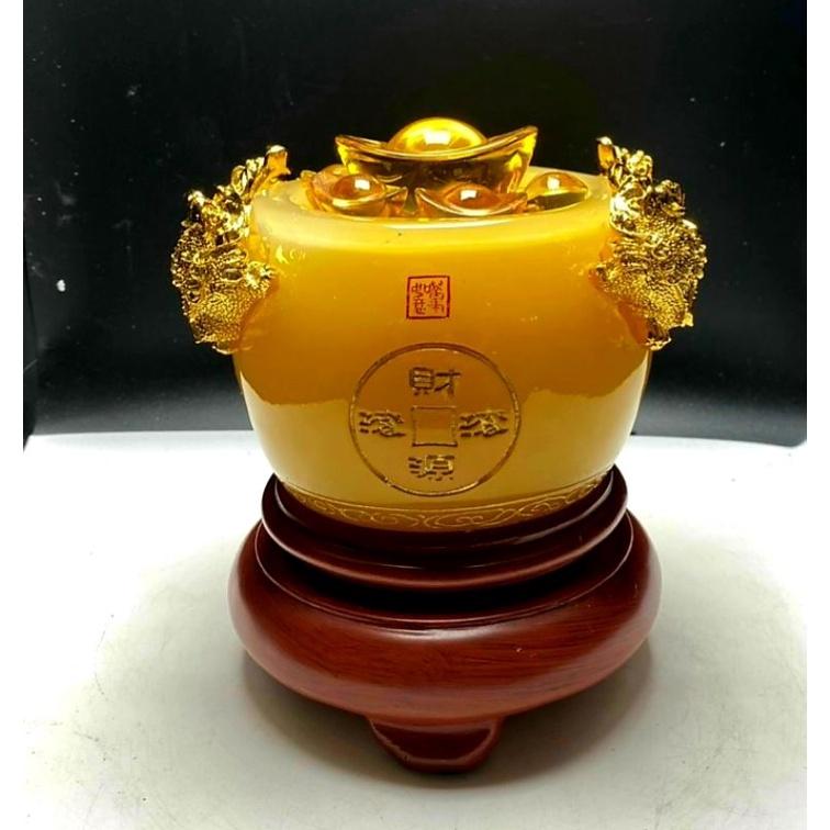 Bát Tụ Bảo Phong thuỷ Đá Ngọc Chiêu Tài Lộc, kích thước 12cm, 15cm Có đế đẹp