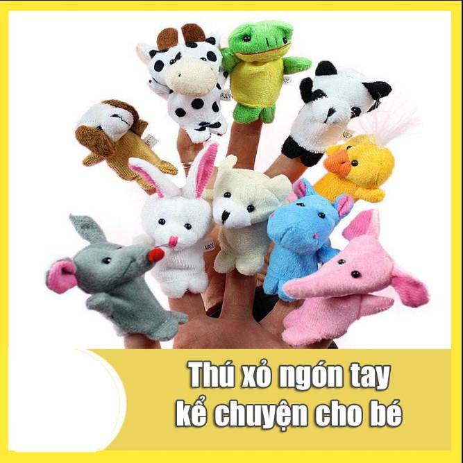 BỘ 5 THÚ RỐI NGÓN TAY KỂ CHUYỆN DIỄN XIẾC HÌNH ĐỘNG VẬT DỄ THƯƠNG CHO BÉ VUI