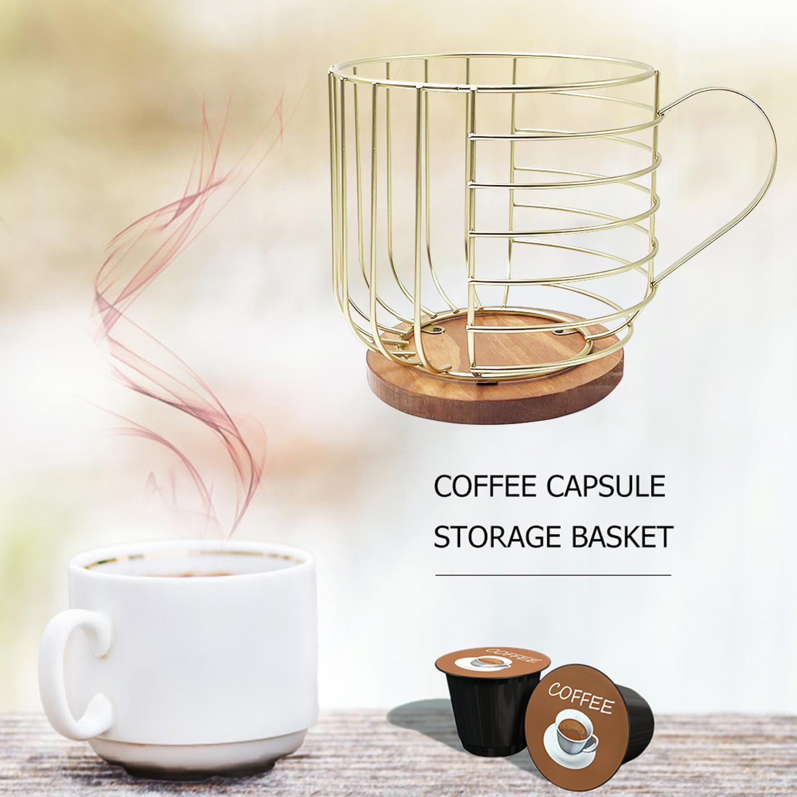 Coffee Pod Holder Organizer Cup Wire Coffee Pod Basket for Kitchen Pod