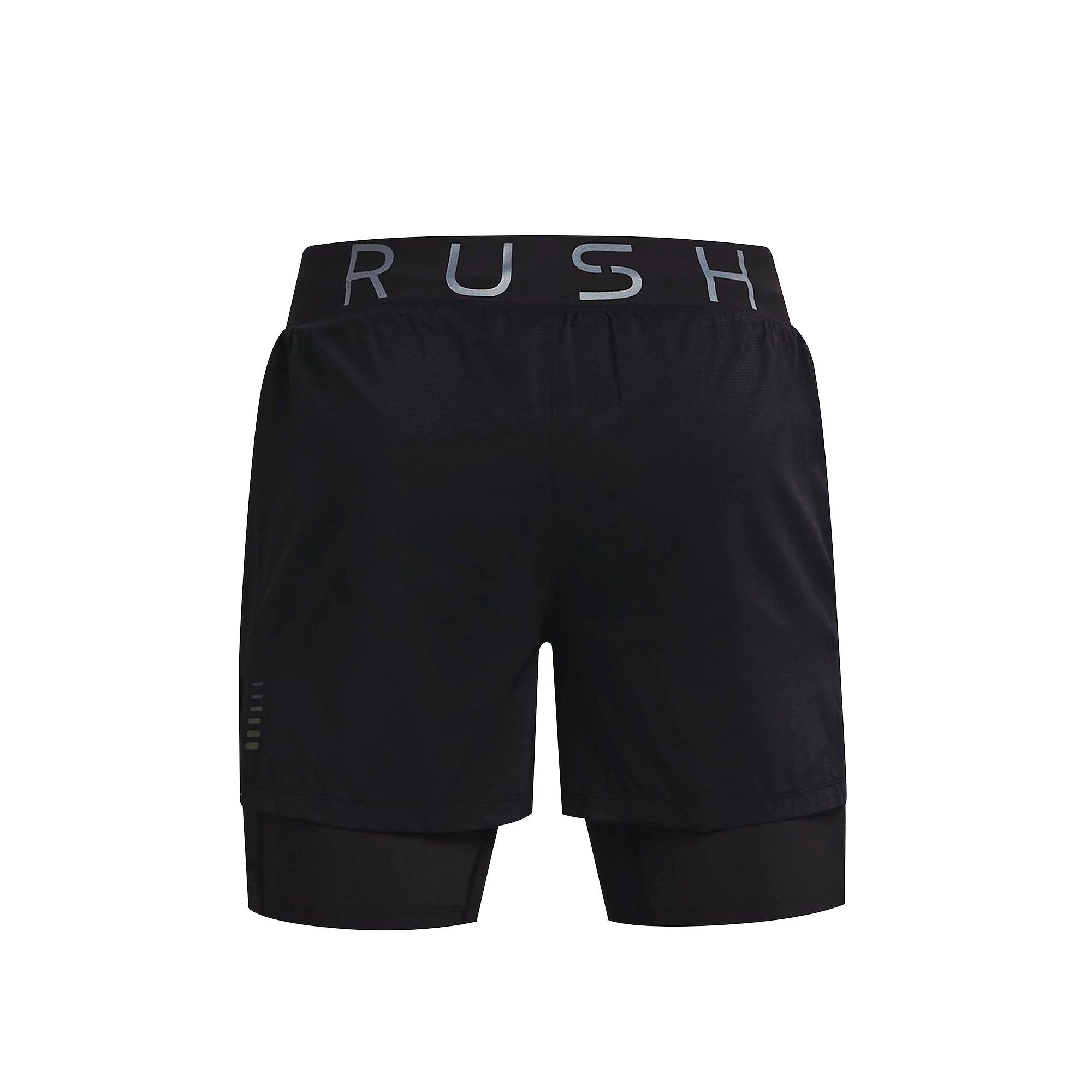 Quần ngắn thể thao nam Under Armour Rush Run 2-In-1 - 1361577-001