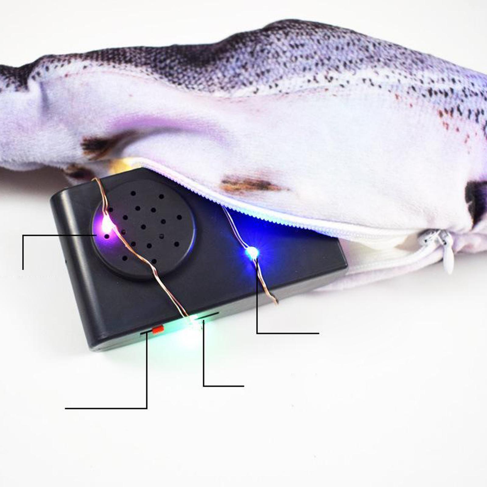 Electric Fish Interactive Pet Cat Wagging Simulation Toy Salmon