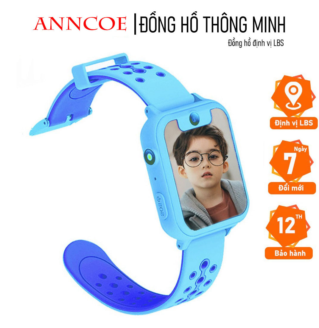 Đồng hồ thông minh trẻ em ANNCOE A102 nghe gọi nhắn tin định vị từ xa - Hàng Chính Hãng