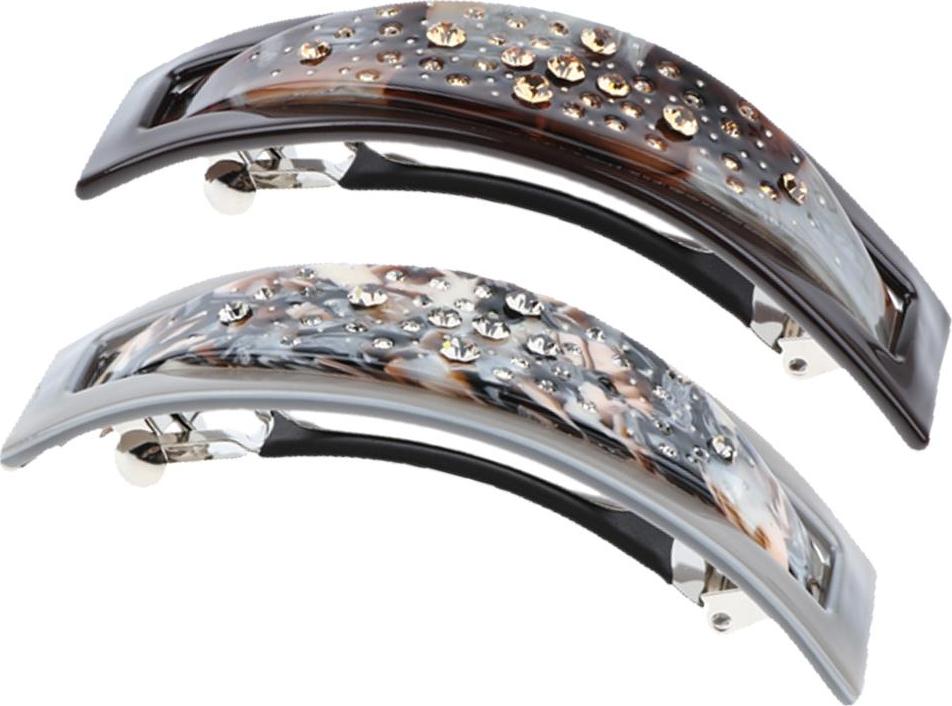 2 Nữ Acetate Tóc Cột Tóc Kẹp Tóc Nữ Cô Gái Mũ Barrettes Kẹp Tóc Quà Tặng