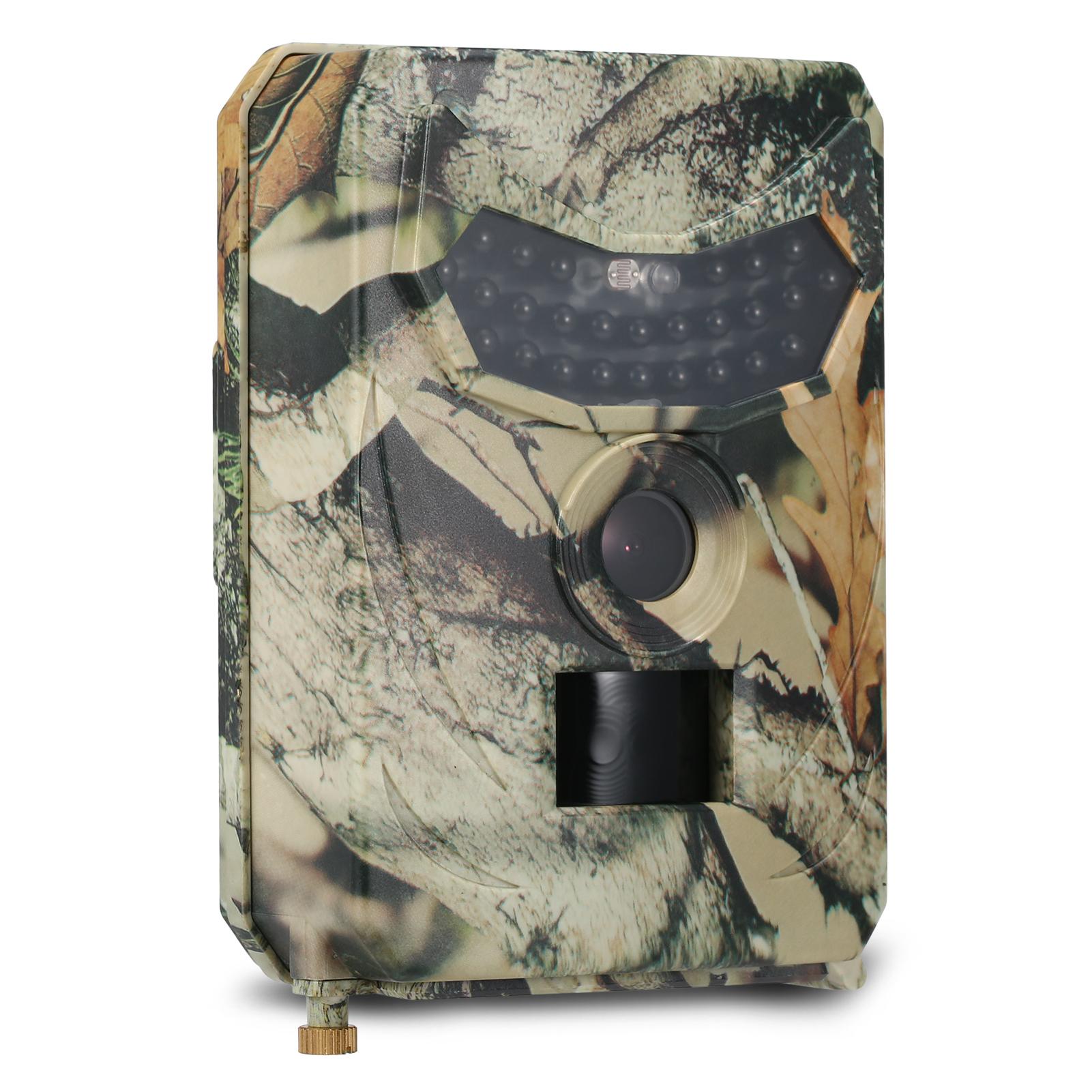 16Mp 1080P Máy Ảnh Đường Mòn Săn Bắn Máy Ảnh Máy Ảnh Hướng Đạo Động Vật Hoang Dã Ngoài Trời Với Cảm Biến Pir Hồng Ngoạimàu Đỏ Tầm Nhìn Ban Đêm