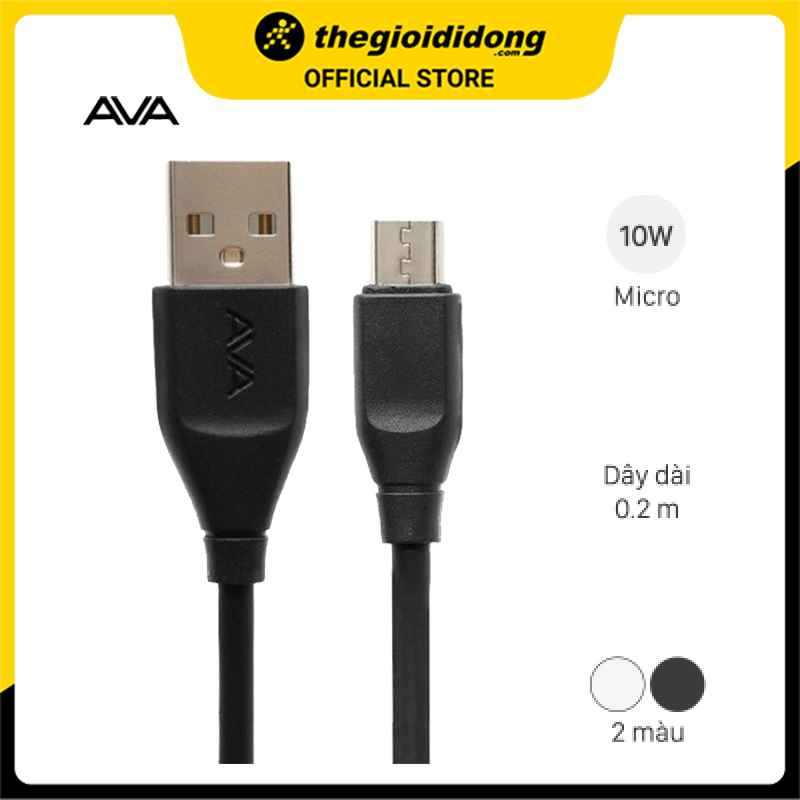 Cáp Micro 20cm AVA Speed II - Hàng chính hãng