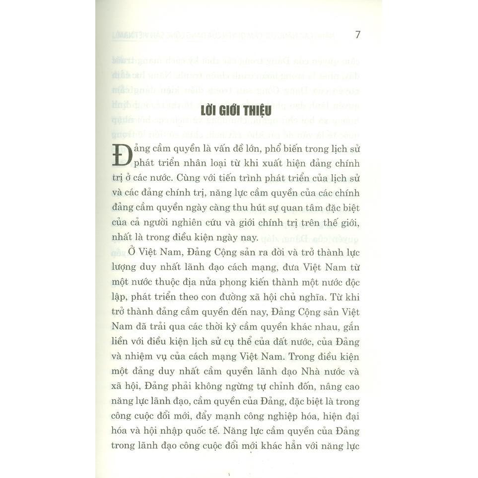 Sách - Nâng Cao Năng Lực Cầm Quyền Của Đảng Cộng Sản Việt Nam Đáp Ứng Yêu Cầu Tình Hình Mới - NXB Chính Trị Quốc Gia