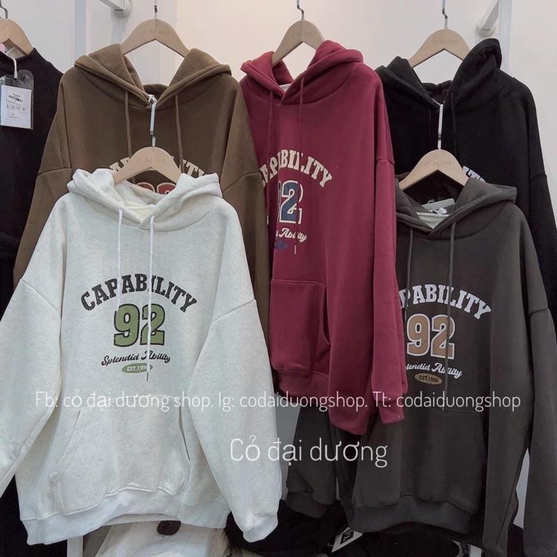 Áo hoodie form rộng tay bồng - 92