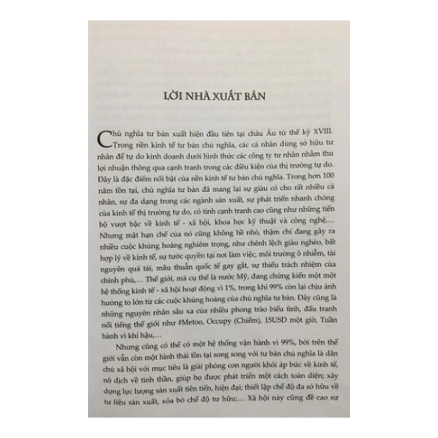 Nền Kinh Tế 99%: Cách Thức Chủ Nghĩa Xã Hội Vượt Qua Các Cuộc Khủng Hoảng Của Chủ Nghĩa Tư Bản (Sách tham khảo)