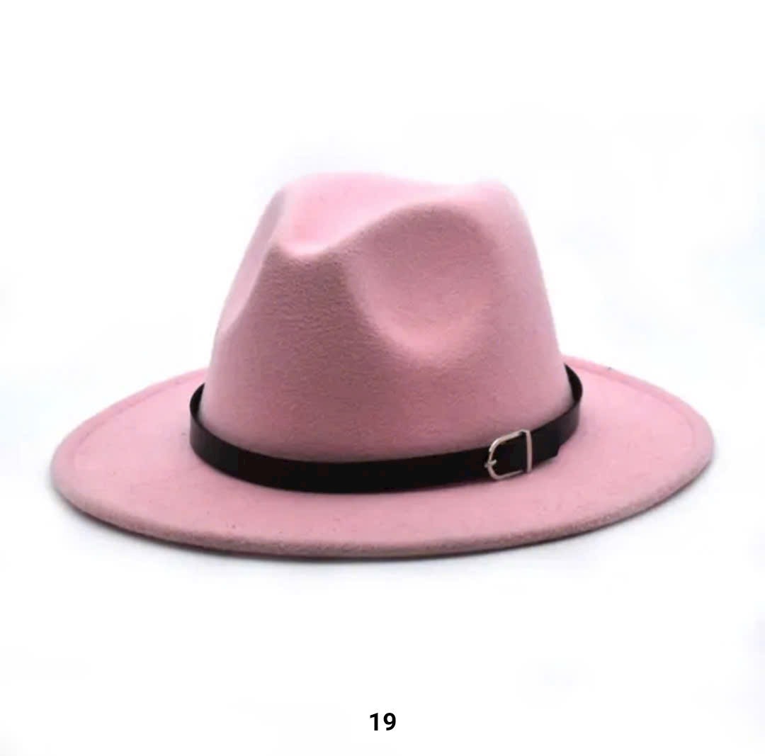 Mũ cao bồi phớt nón fedora nỉ đai da nam nữ vành mũ 7cm vòng đầu 56-59cm có dây rút điều chỉnh vòng đầu bên trong  Kiểu dáng đẹp thời trang dễ phối đồ  Dona240626