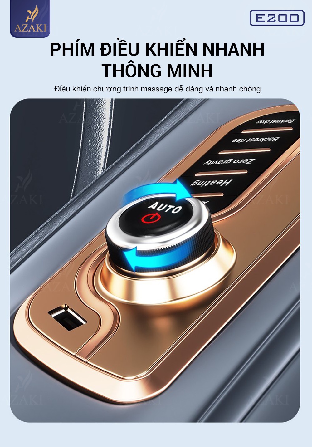 Ghế Massage Cao Cấp Toàn Thân 4D AZAKI E200