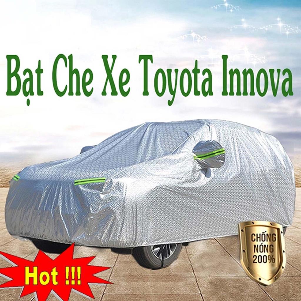 Bạt Phủ Xe Ô Tô Toyota Innova - Bạt Phủ Ô Tô 7 Chỗ 3 Lớp Cao Cấp Chống Mưa, Chống Nắng, Chống Cháy Loại 1