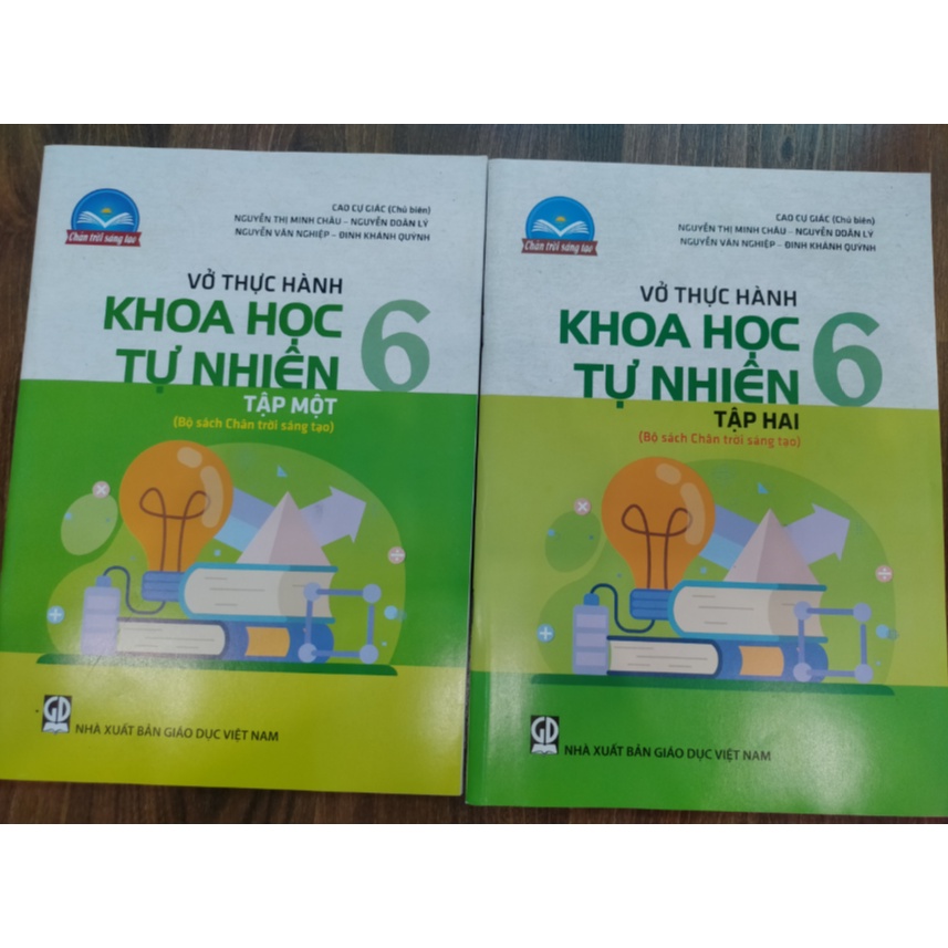 Sách - Combo Vở thực hành Khoa học tự nhiên 6 - Tập 1 + 2