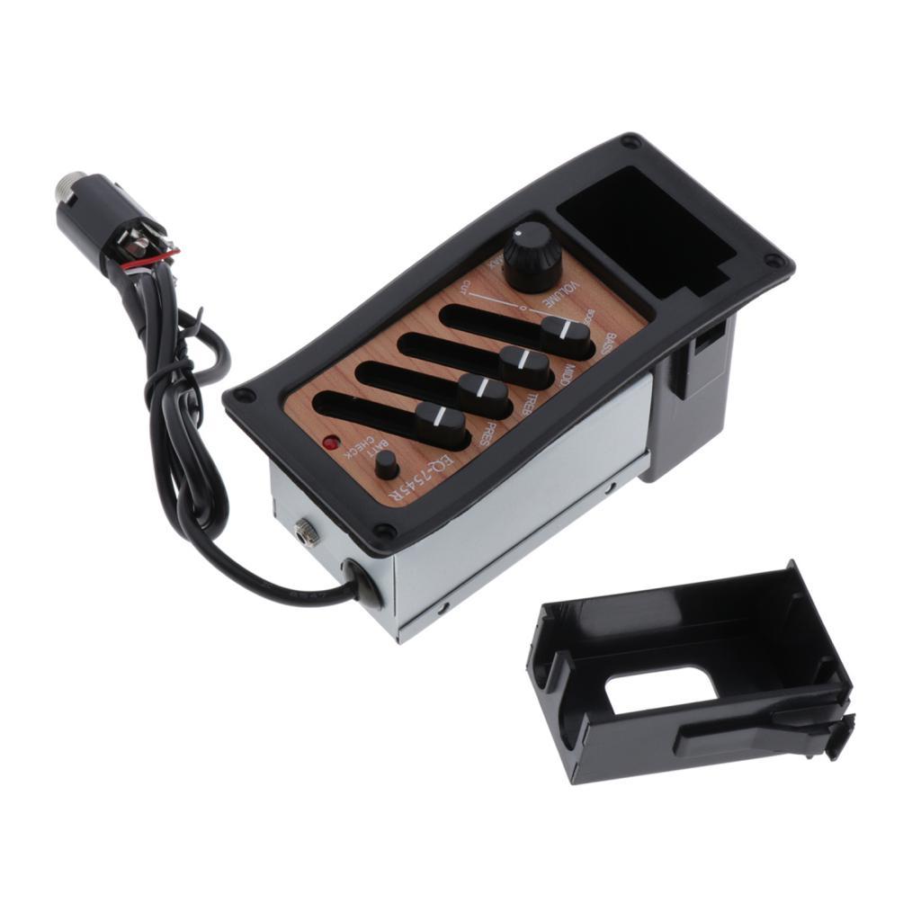 Acoustic Guitar Pickup EQ Equalizer Pre-Amp Piezo Pickup  7545R