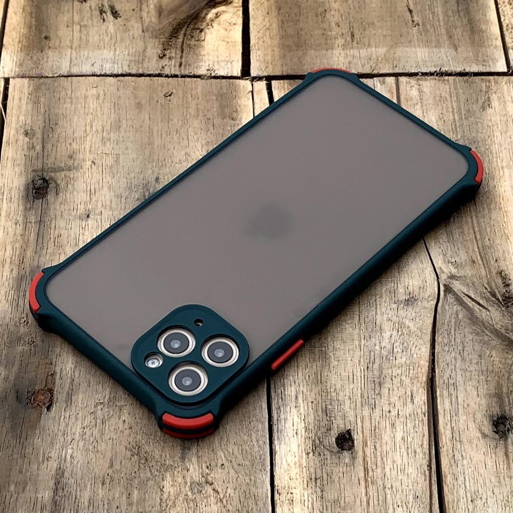 Ốp lưng chống sốc toàn phần dành cho iPhone 11 Pro Max - Màu xanh lá đậm