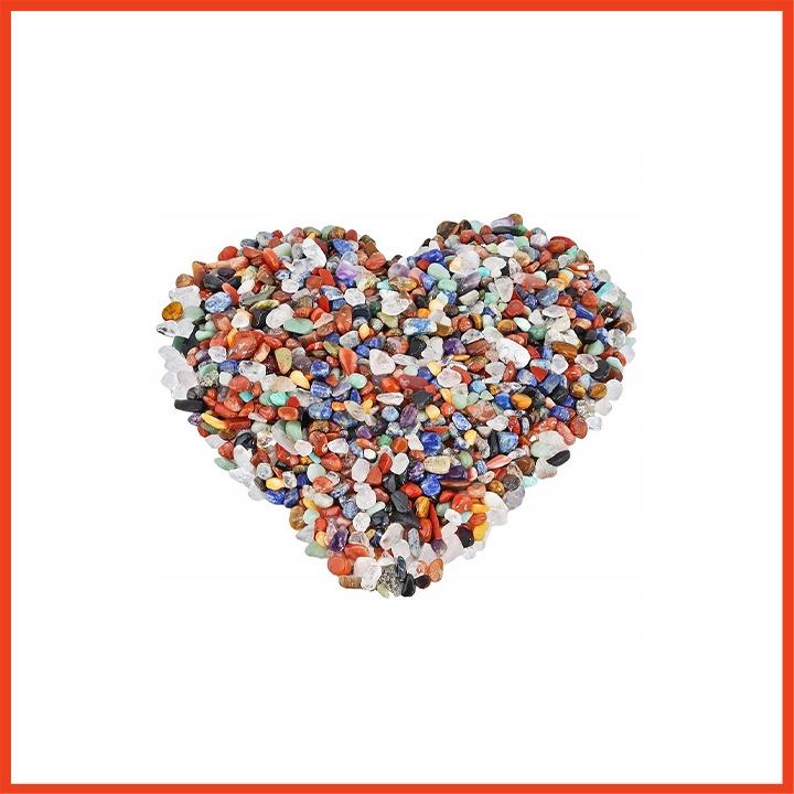 Đá trang trí hồ cá nhiều màu