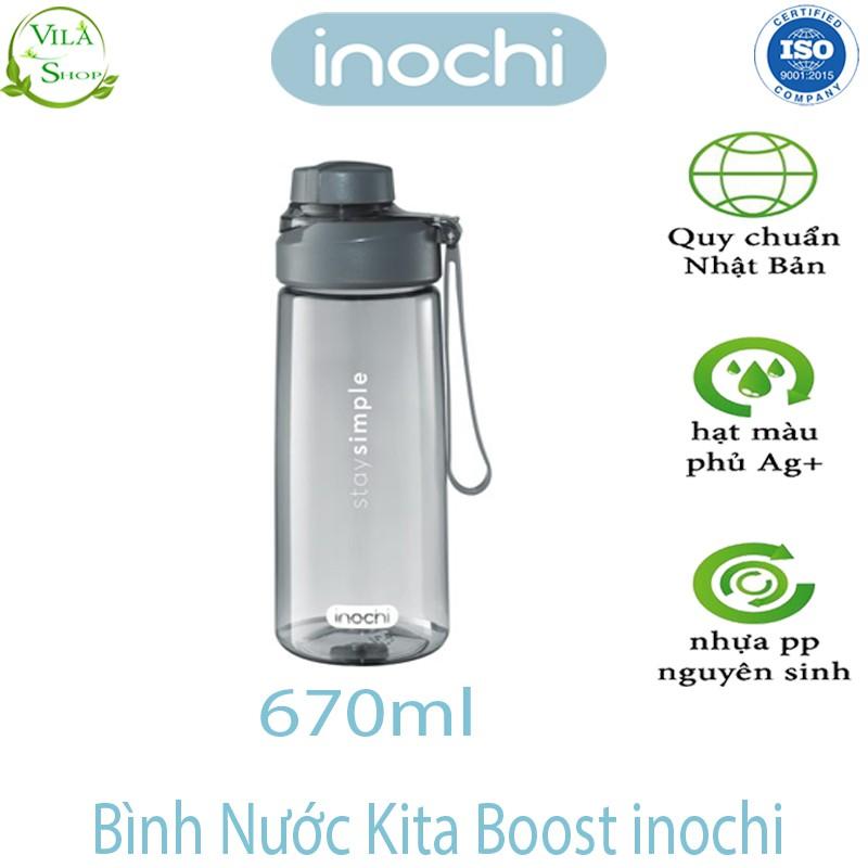 Bình Đựng Nước, Bình Nước Chịu Nhiệt Kita Boost 460ml - 670ml, Bình Nước Cao Cấp Inochi Xuất Nhât - Châu Âu - Eu