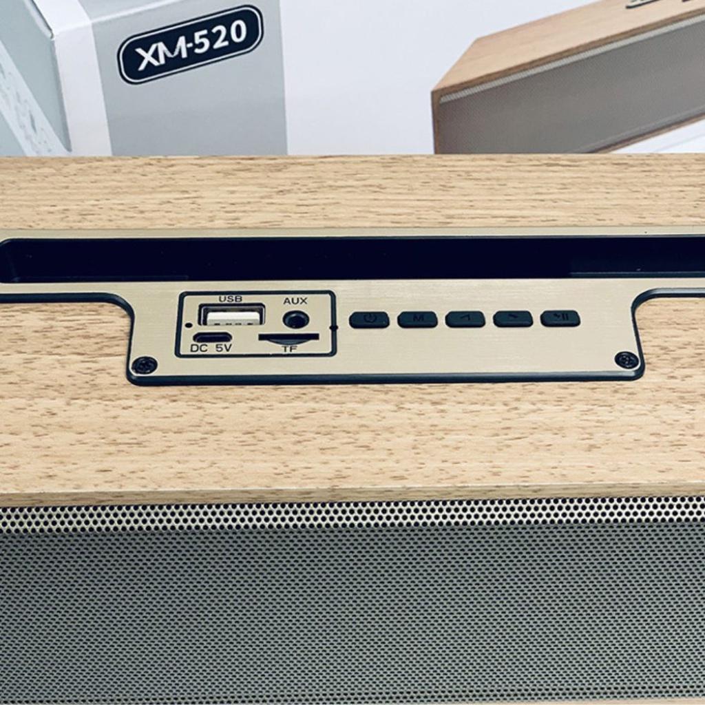 Loa BROWN không dây cổ điển MINPRO loa bluetooth vỏ gỗ kết nối tivi, pc nghe nhạc cao cấp