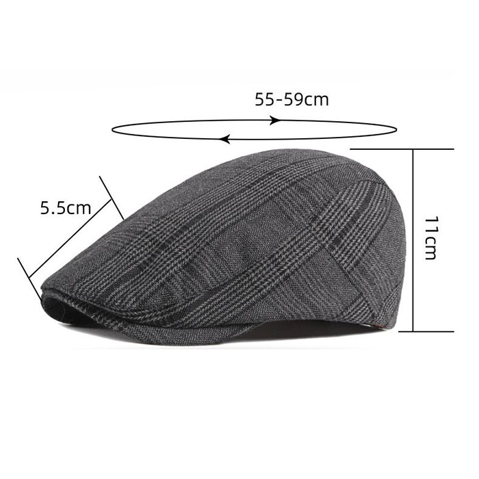 Nón beret, mũ nồi nam MN08 đẹp, chất liệu cotton cao cấp