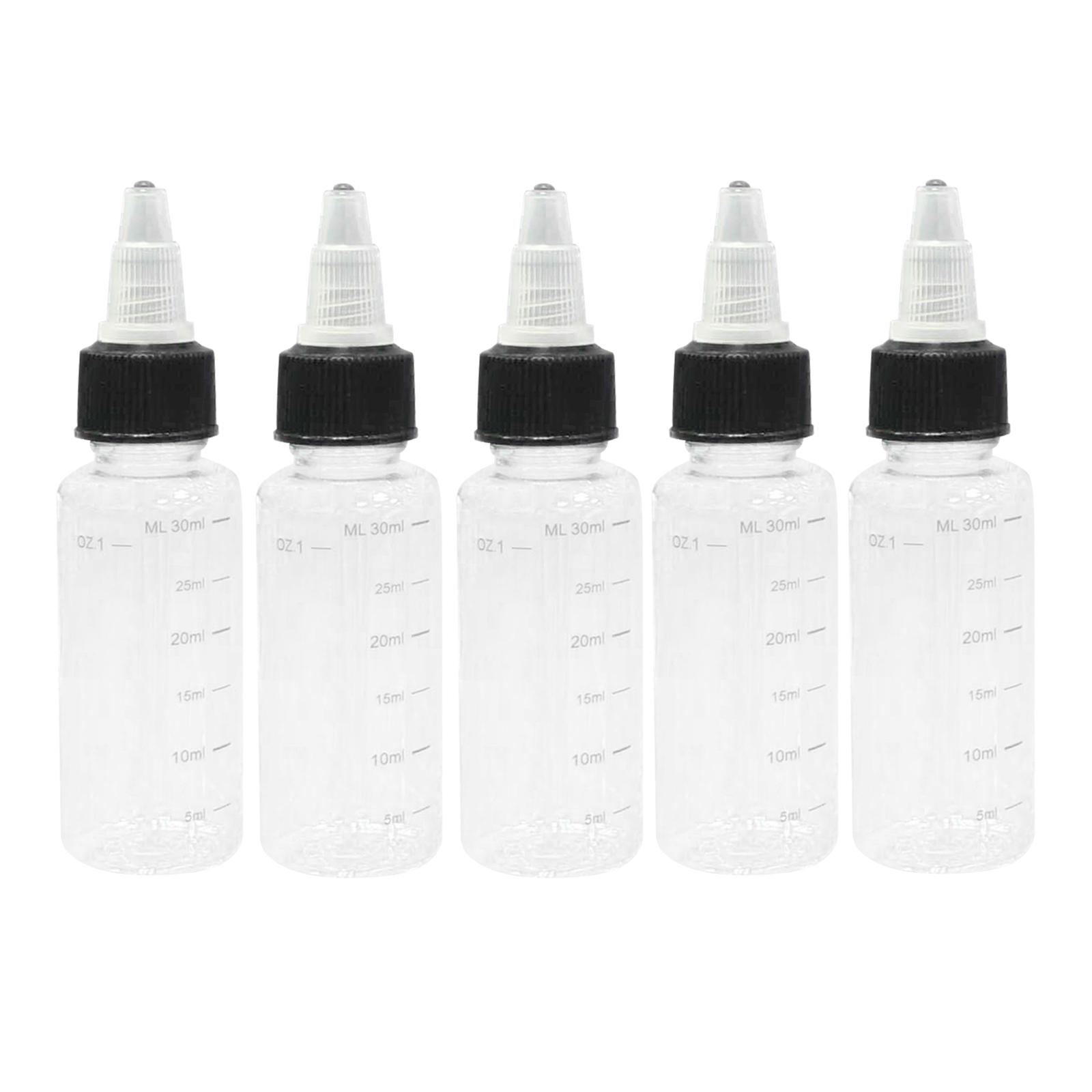 5x 30/60/100/120/250 / 500ml Storage  Ink Bottle with - 30ML