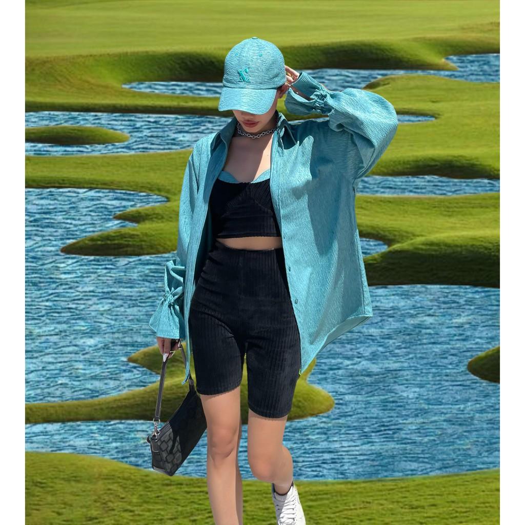 Áo Sơ Mi Vân Xanh Tartan – Water Shirt / Dusty Cyan