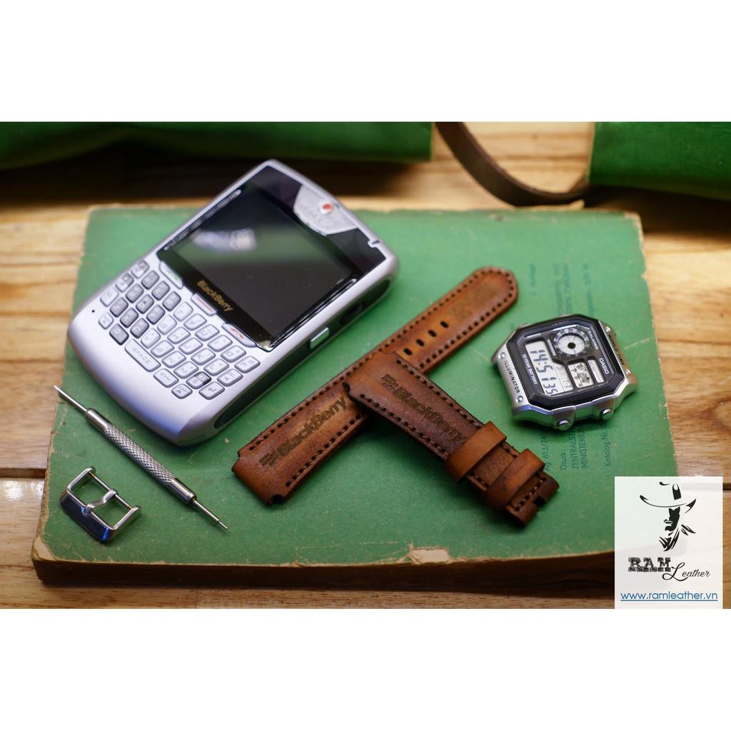 TỔNG HỢP DÂY DÀNH CHO BLACBERRY DA BÒ THẬT - RAM LEATHER .