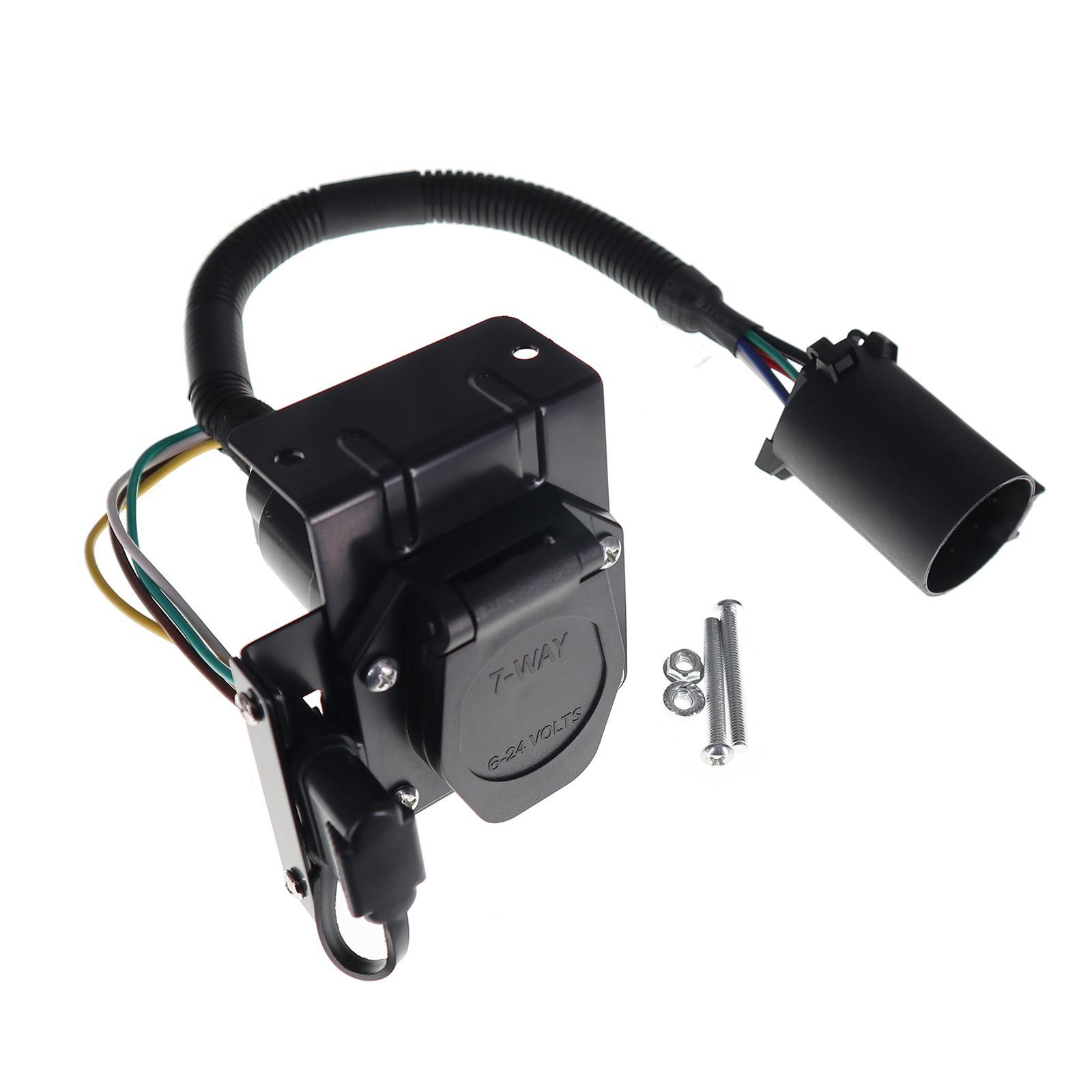 Trailer Wiring Adapter 4 Pin Sockets and 7 Pin Plug Weatherproof Hardware